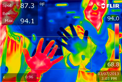 Thermal of hands